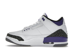 Air Jordan 3 Retro Dark Iris CT8532-105 White Black Cement Grey Sneakers