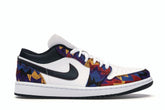 Jordan 1 Low Nothing But Net White/Dark Obsidian-Team Red CZ8659-100