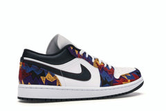 Jordan 1 Low Nothing But Net White/Dark Obsidian-Team Red CZ8659-100