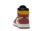 Air Jordan 1 Mid Dia de los Muertos DC0350-100 White/Fuchsia-Orange-Black Sneakers