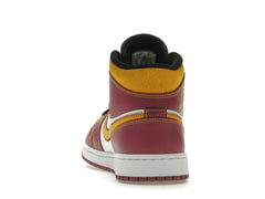 Air Jordan 1 Mid Dia de los Muertos DC0350-100 White/Fuchsia-Orange-Black Sneakers