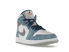 Air Jordan 1 Mid French Blue Fire Red DN3706-401 Sneakers