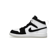 Jordan 1 Mid SE Diamond Preschool Shoes DN4323-100 White/Multicolor/Black