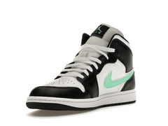 Jordan 1 Mid Green Glow (DQ8426-103) White/Black-Green Glow Sneakers