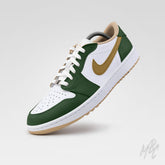 Fairway Gold - Jordan 1 Low Golf Custom