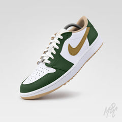 Fairway Gold - Jordan 1 Low Golf Custom
