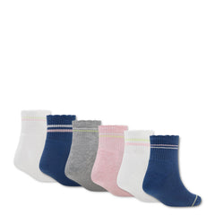6 Pack X-Small Courtside Champs Ankle Sock