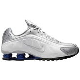 Nike Shox R4 Metallic Silver Deep Royal Blue