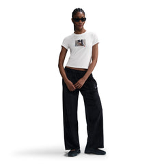 Chill Knit Crop Photo Tee - Womens