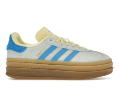 adidas Gazelle Bold Women’s Almost Blue Yellow Platform Sneakers IE0430
