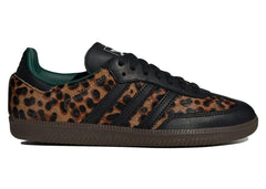 Adidas Samba OG Women’s Black Green Leopard Sneakers JI2735