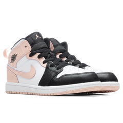 Air Jordan 1 Mid (PS) - White/Arctic Orange