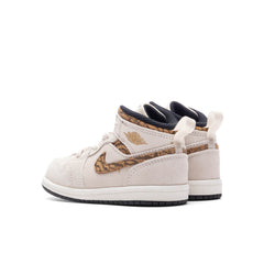 Air Jordan 1 Mid (TD) - Light Orewood Brown/Metallic Gold/White
