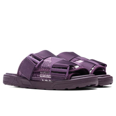 Authentic Nuuk 1 Sandals - Dark Purple/Beige Natural