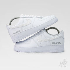 Pearl Swooshes - Air Force 1 Custom