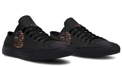 Born To Ride with American Pattern Black Lowtop Sneaker