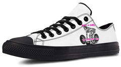 “Just a Girl” in Gym Black Lowtop Sneaker