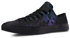 Goal Pattern Black Lowtop Sneaker