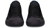 Goal Pattern Black Lowtop Sneaker