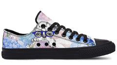 Colorful Flower with Dog pattern Lowtop Sneaker