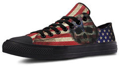 American Skull Black Lowtop Sneaker