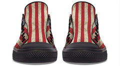 American Skull Black Lowtop Sneaker