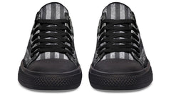 B&W American Skull Black Lowtop Sneaker