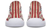 American Skull White Lowtop Sneaker