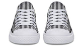 B&W American Skull White Lowtop Sneaker