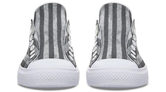 B&W American Skull White Lowtop Sneaker