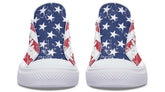 American Flag White Lowtop Sneaker