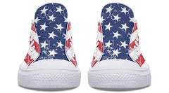 American Flag White Lowtop Sneaker
