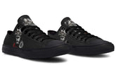 Lion and Rose Black Lowtop Sneaker