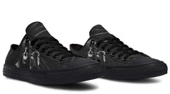 Death and Crow Black Lowtop Sneaker