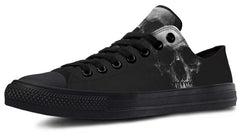 Just a Skull Black Lowtop Sneaker