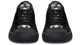 Full of Skull Pattern Black Lowtop Sneaker