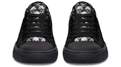 Full of Skull Pattern Black Lowtop Sneaker