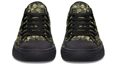 Camo Skull Pattern Black Lowtop Sneaker