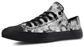Black And White Polygon Pattern Lowtop Sneaker