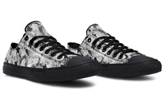 Black And White Polygon Pattern Lowtop Sneaker