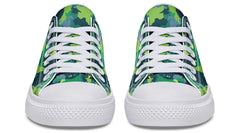 Moss Camo Pattern White Lowtop Sneaker
