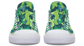 Moss Camo Pattern White Lowtop Sneaker