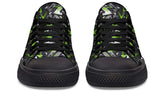 Green Polygon Gym Dumbbell Pattern Lowtop Sneaker
