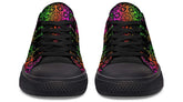 Mandala Skull Rainbow Color Pattern Lowtop Sneaker