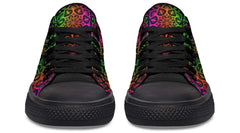Mandala Skull Rainbow Color Pattern Lowtop Sneaker