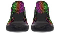Mandala Skull Rainbow Color Pattern Lowtop Sneaker