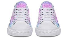 Mandala Skull Pattern White Lowtop Sneaker