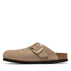 Women's Birkenstock Boston Big Buckle Nubuck - Sandcastle