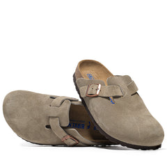 Birkenstock Boston Soft Footbed Suede - Taupe