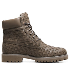 Timberland Textured Premium 6" Lace Up Boot - Olive Full Grain